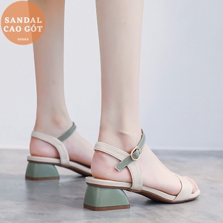 Giày sandal cao gót Phối dây màu CG0357 Giày dép xinh MYS