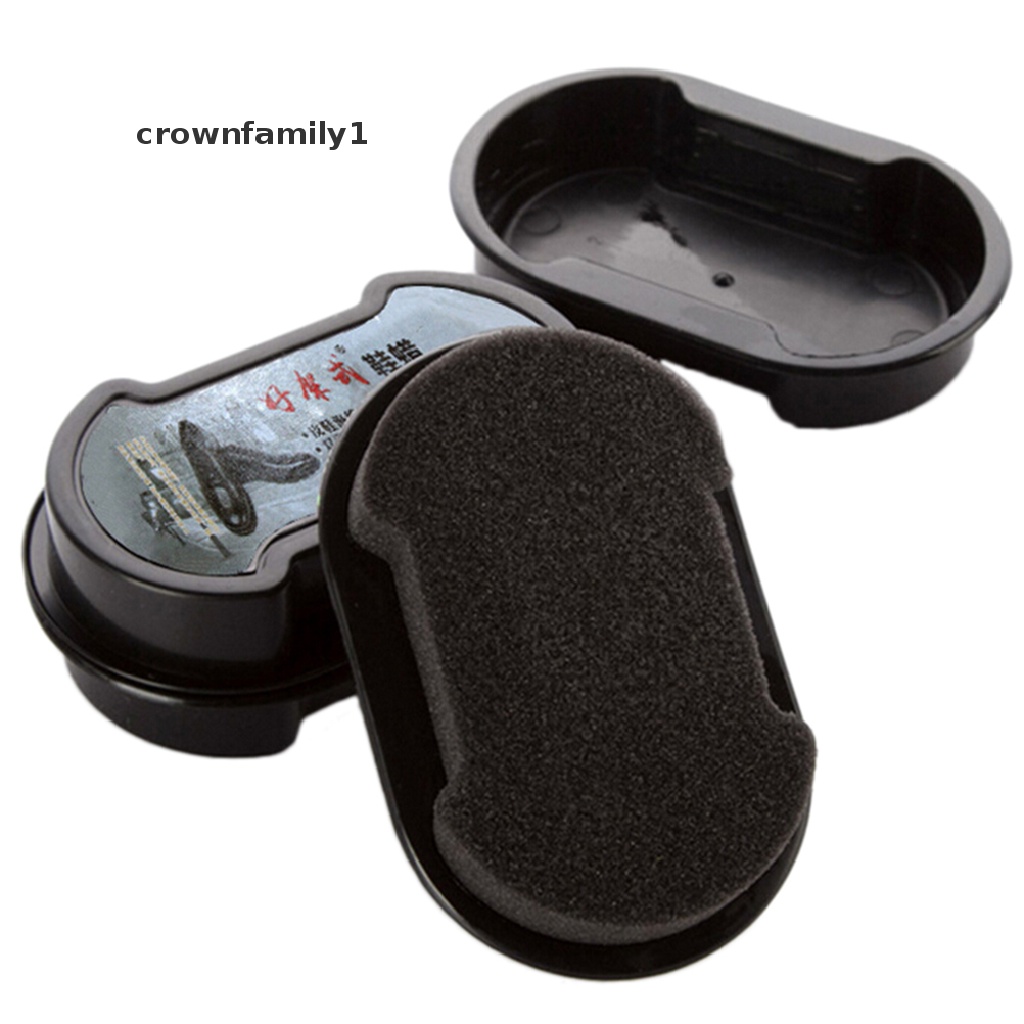[crownfamily1] Bàn Chải Mút Xốp Làm Sạch Bụi Đánh Bóng Giày Nhanh Chóng Sáng Bóng Mới