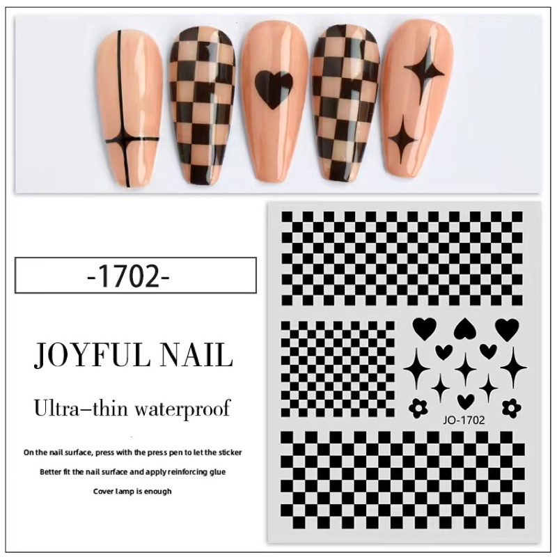 Sticker dán mẫu 3d dán móng tay nail