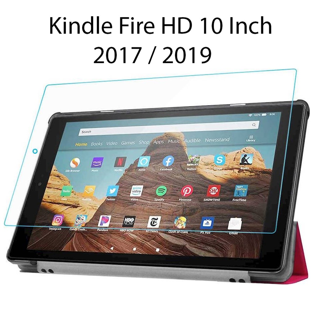 Miếng Dán Màn Hình Hydrogel Amazon Kindle Fire HD 10 Inch 2017 / 2019 Dẻo TPU Trong Suốt Chống Trầy Siêu Mỏng