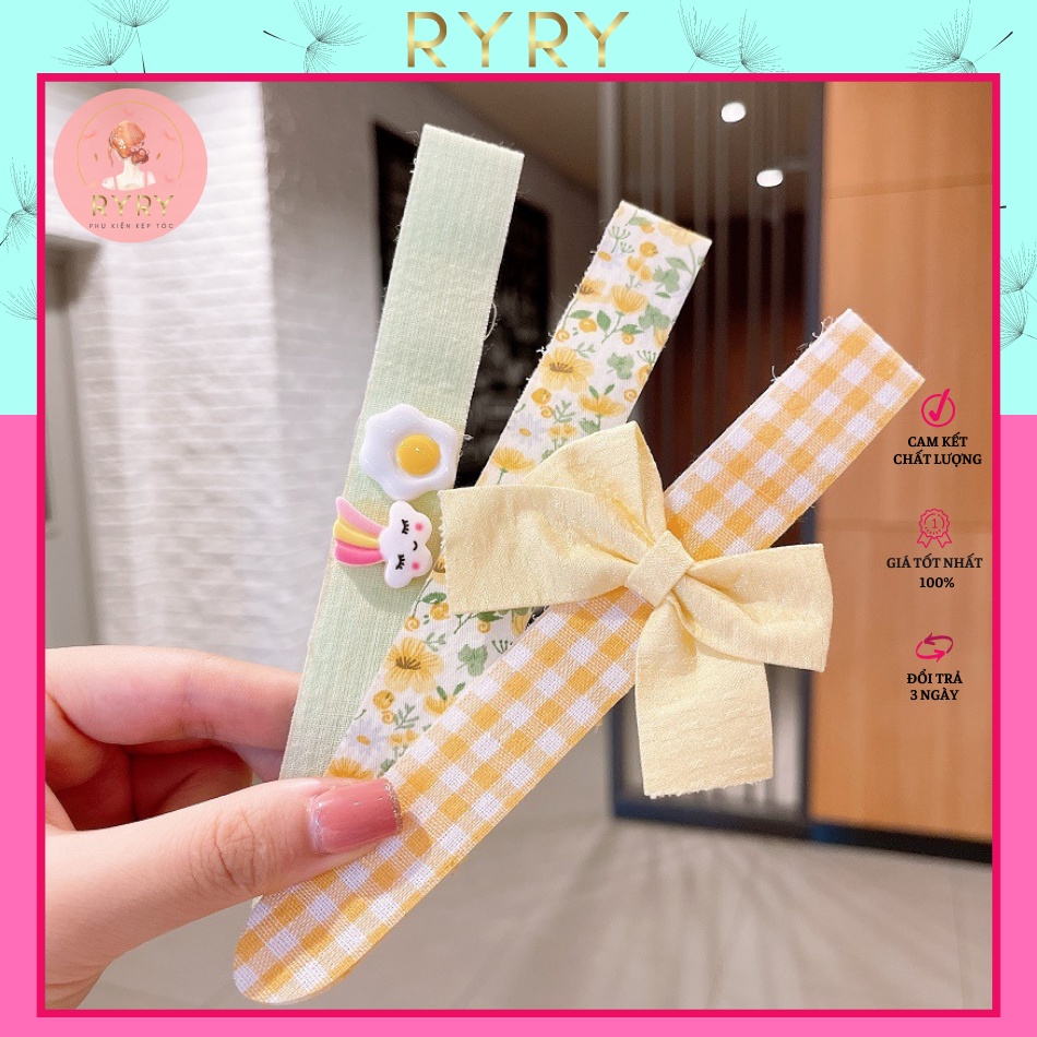 Set 3 Cài Dán Tóc Siêu Dễ Thương Xinh Xắn Cho Bé Gái