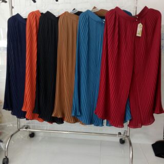 Quần ống rộng dập ly