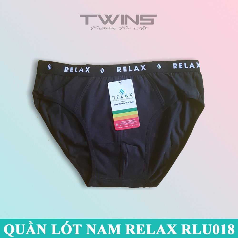 Quần lót nam tam giác cao cấp cotton Relax 018 chính hãng lưng vừa bền đẹp, thoáng mát, co giãn thấm hút mồ hôi