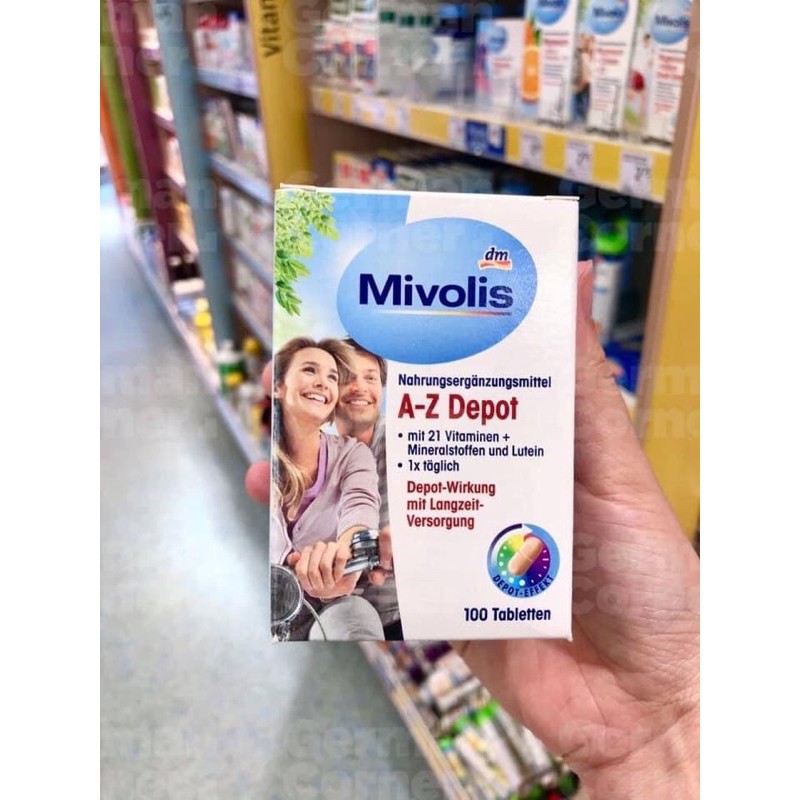 Viên uống Vitamin tổng hợp MIVOLIS A Z ĐỨC 100 Viên
