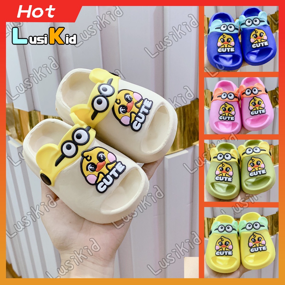 Dép Bánh Mì Hở Mũi Quai Hậu Vịt Cute Dành Cho Bé Trai- Bé gái. 5Màu Full Size 18-23 Mã LS3528