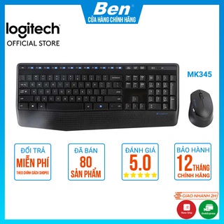 Bộ bàn phím và chuột không dây Logitech MK345 - Bảo hành chính hãng Logitech 12 Tháng