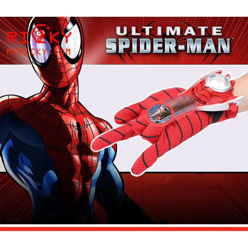 Găng tay Spider Man bắn thẻ - Găng tay bắn thẻ nhựa