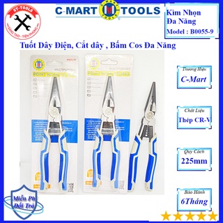 Kìm nhọn đa năng cao cấp 9” cr-v- b0055-09-cmart b0055-08 cmart