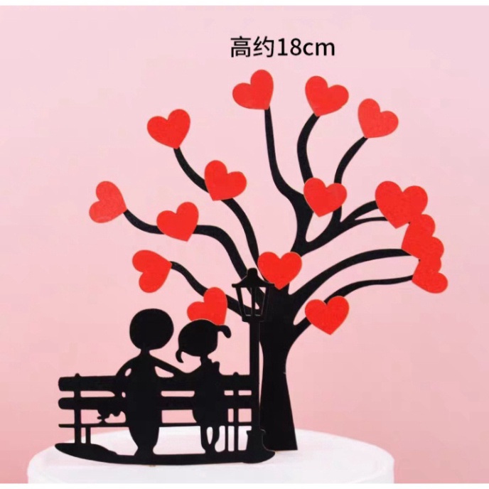 đồ trang trí bánh sinh nhật [FREESHIP❤️] sét cắm cặp đôi tình yêu