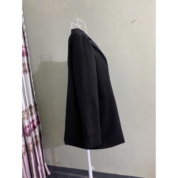 Áo blazer suông đẹp màu đen