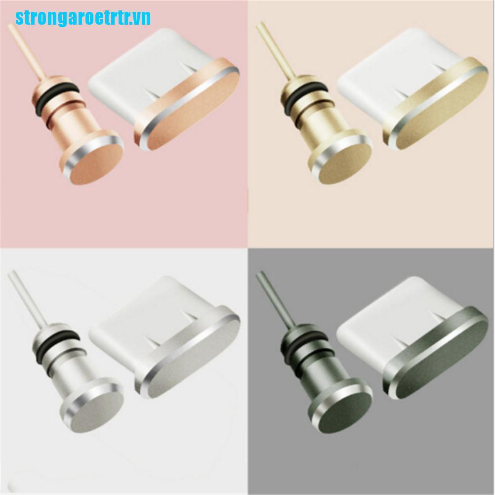 1 Set Nút Chống Bụi Lỗ Cắm Tai Nghe Cổng Usb Loại C