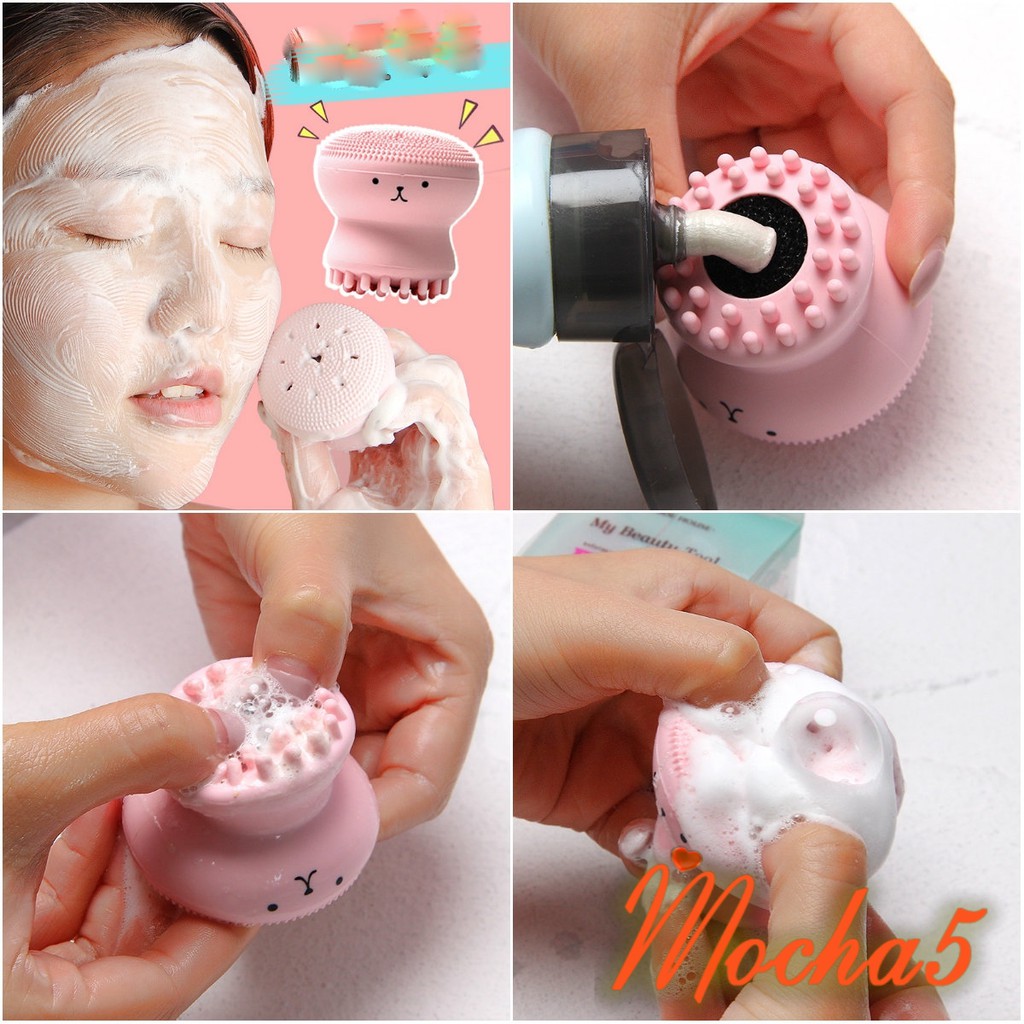 Sỉ Mút Rửa Mặt, Massage My Tool Jellyfish Silicon Mặt Hình Bạch Tuộc | BigBuy360 - bigbuy360.vn