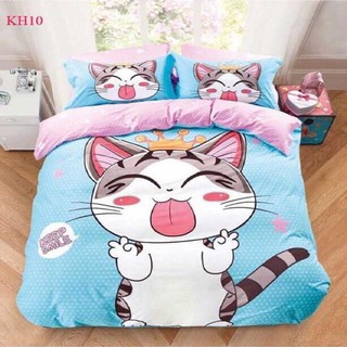 Xả hàng Trọn bộ 3 món cao cấp cotton poly mẫu mèo thần tài