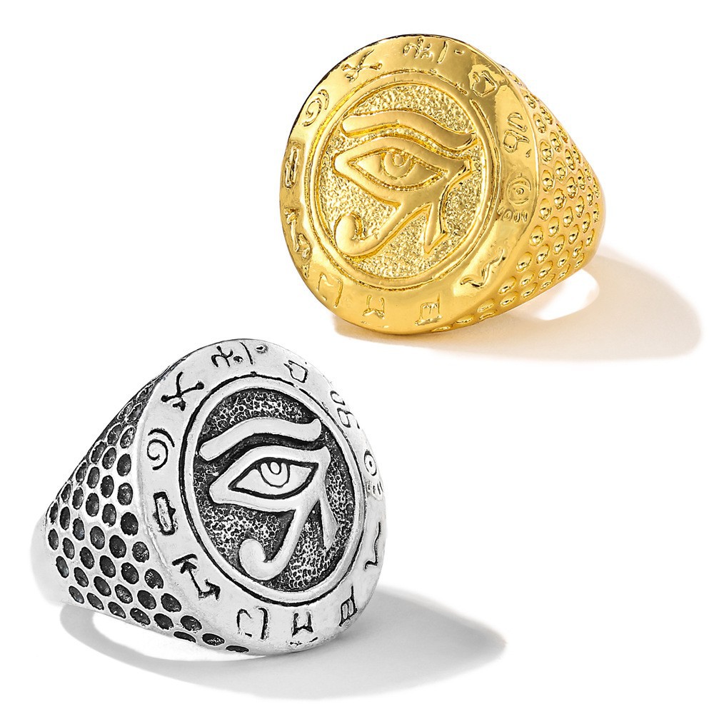 Nhẫn Bạc Thời Trang Nam Nhẫn Horus Eye Của Ai Cập Cổ Đại