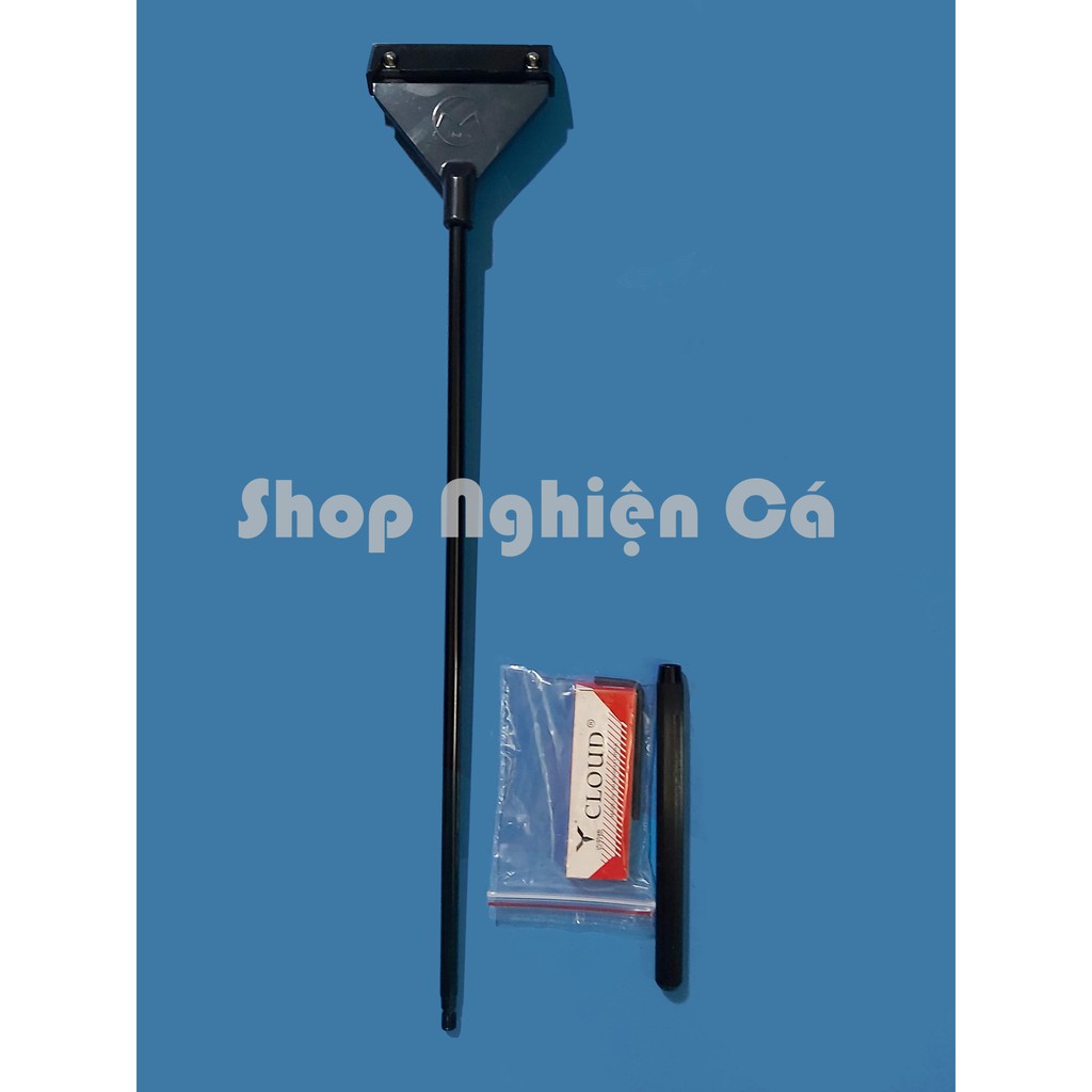 Cây cạo rêu MUFAN 46cm + 10 Lưỡi dao - Phụ kiện bể cá cảnh, hồ thủy sinh