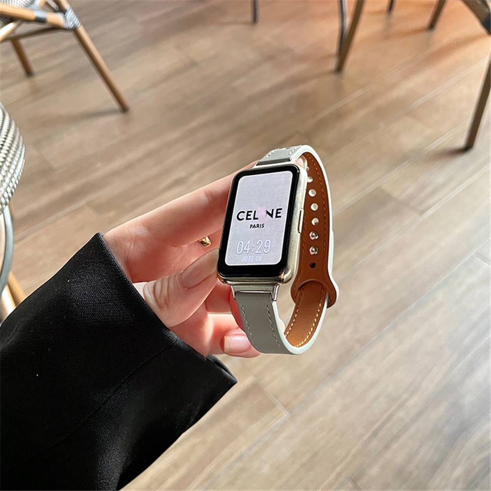 Dây Đeo Da Thay Thế Cho Đồng Hồ Thông Minh Huawei Watch Fit 2 / 1