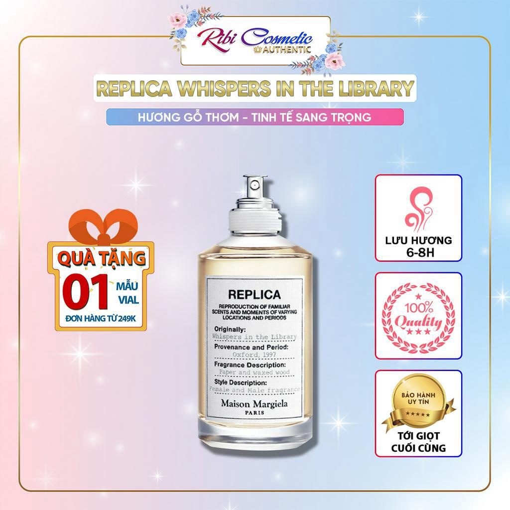 Nước Hoa Unisex Nam Nữ Whisper's In The Library Vani, Hương Gỗ, Gỗ Tuyết Tùng Ribi Cosmetics
