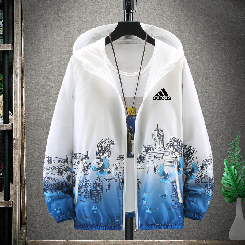 Áo Khoác Adidas Chống Nắng Chất Liệu Mỏng Thoáng Khí Phong Cách Hàn Quốc