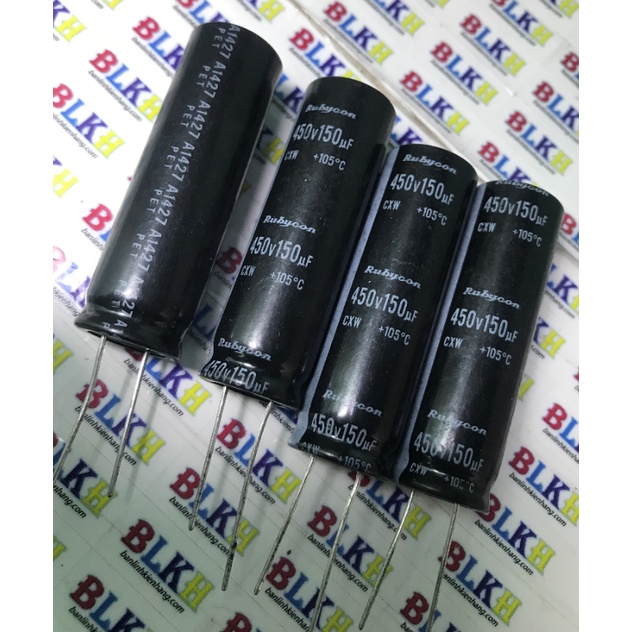 2 Tụ hóa Nhật Bản 450V 150uF 16x50 chính hãng