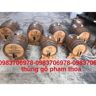 Thùng ngâm ủ rượu gỗ sồi 10lit