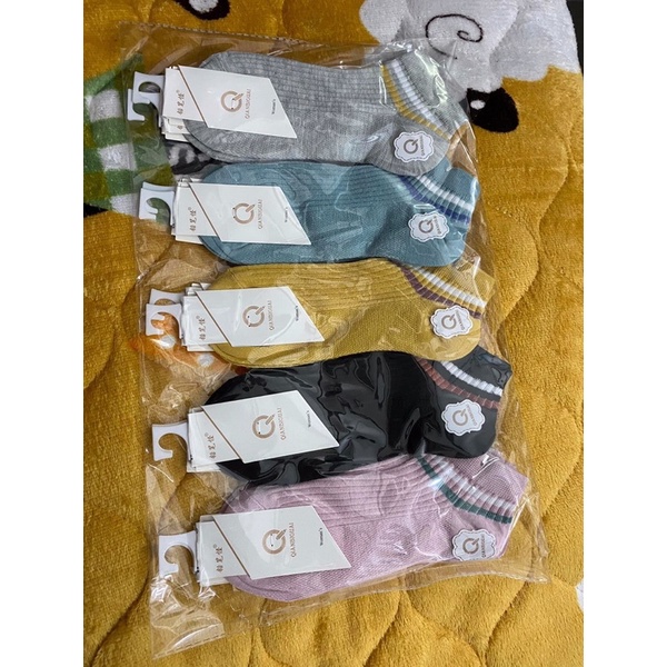Tất gân cổ ngắn cho nữ set 10 đôi