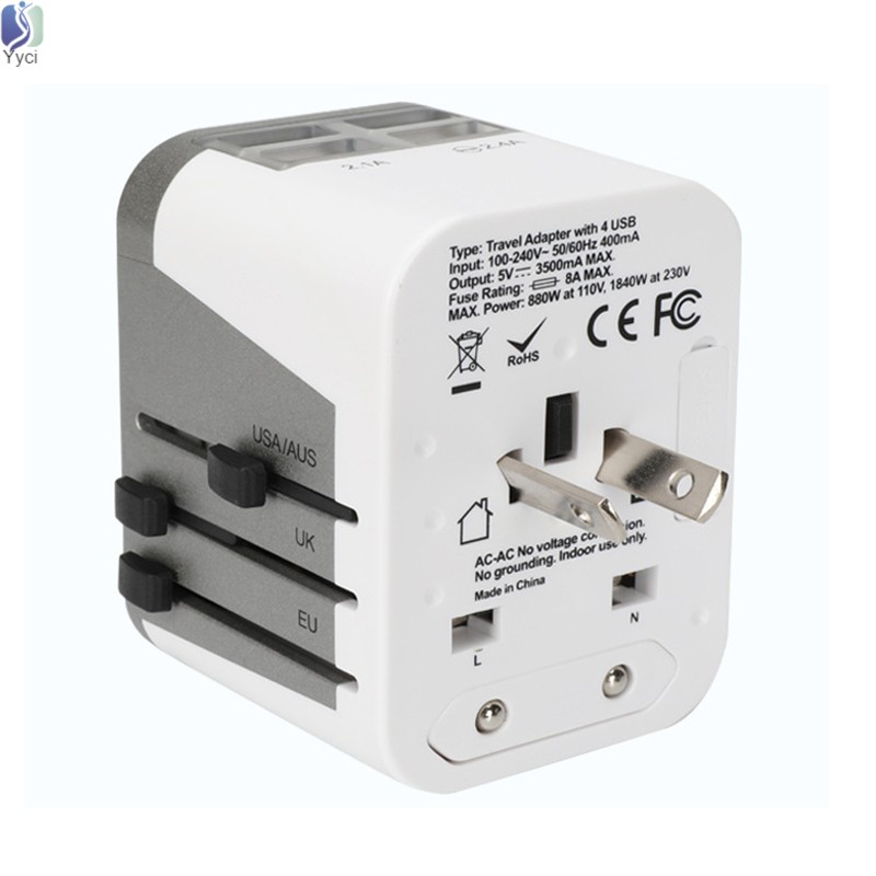 Ổ Cắm Sạc Chia 4 Cổng Usb