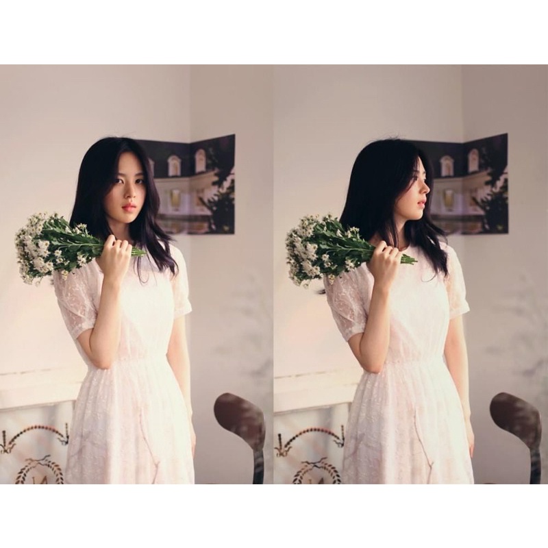 pass đầm trắng Soo:m size S có chút lỗi