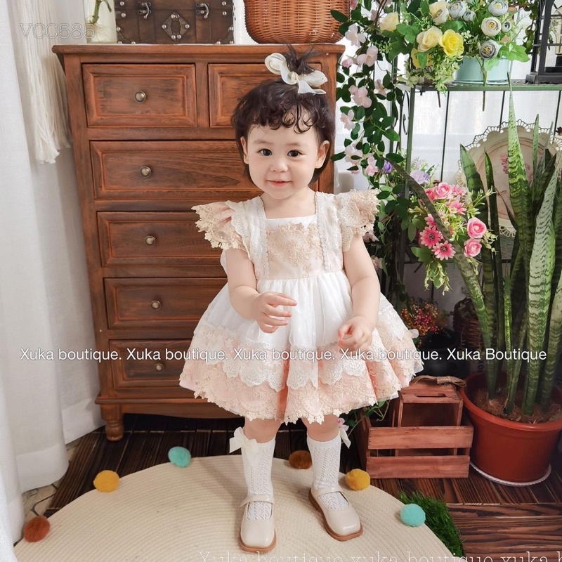 Váy Công Chúa Mùa Hè Cao Cấp Bé Gái - Váy Lolita Mẫu Mới 2022
