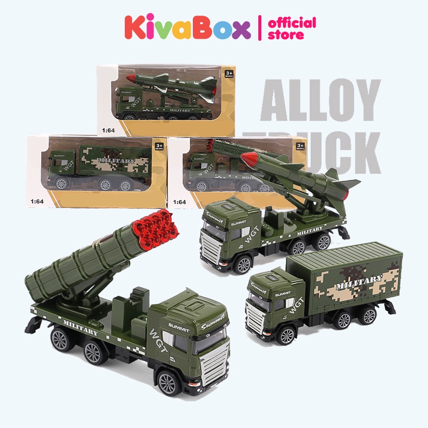 Xe đồ chơi mô hình quân sự bọc thép châu âu Kivabox, đồ chơi trẻ em, chất liệu an toàn, siêu bền, chỉ cần đẩy về phía tr