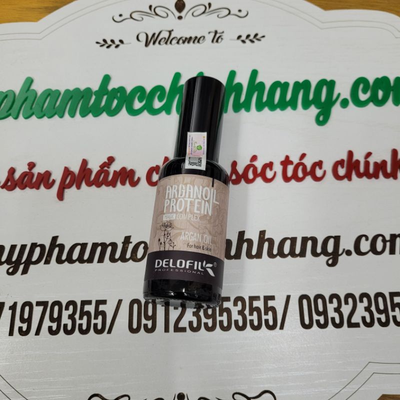 TINH DẦU DELOFIL ARGAN OIL PHỤC HỒI TÓC HƯ TỔN BÓNG MƯỢT 50ML