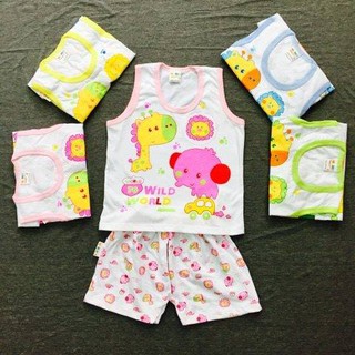 Set 05 bộ ba lỗ cho bé siêu đáng yêu từ 3-16kg