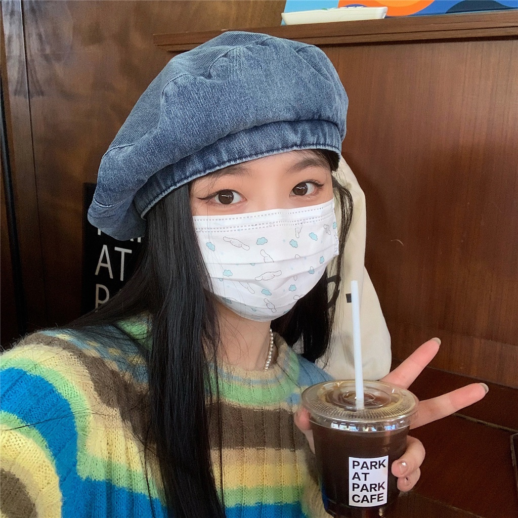 Mũ nồi MG STUDIO denim trẻ trung thời trang