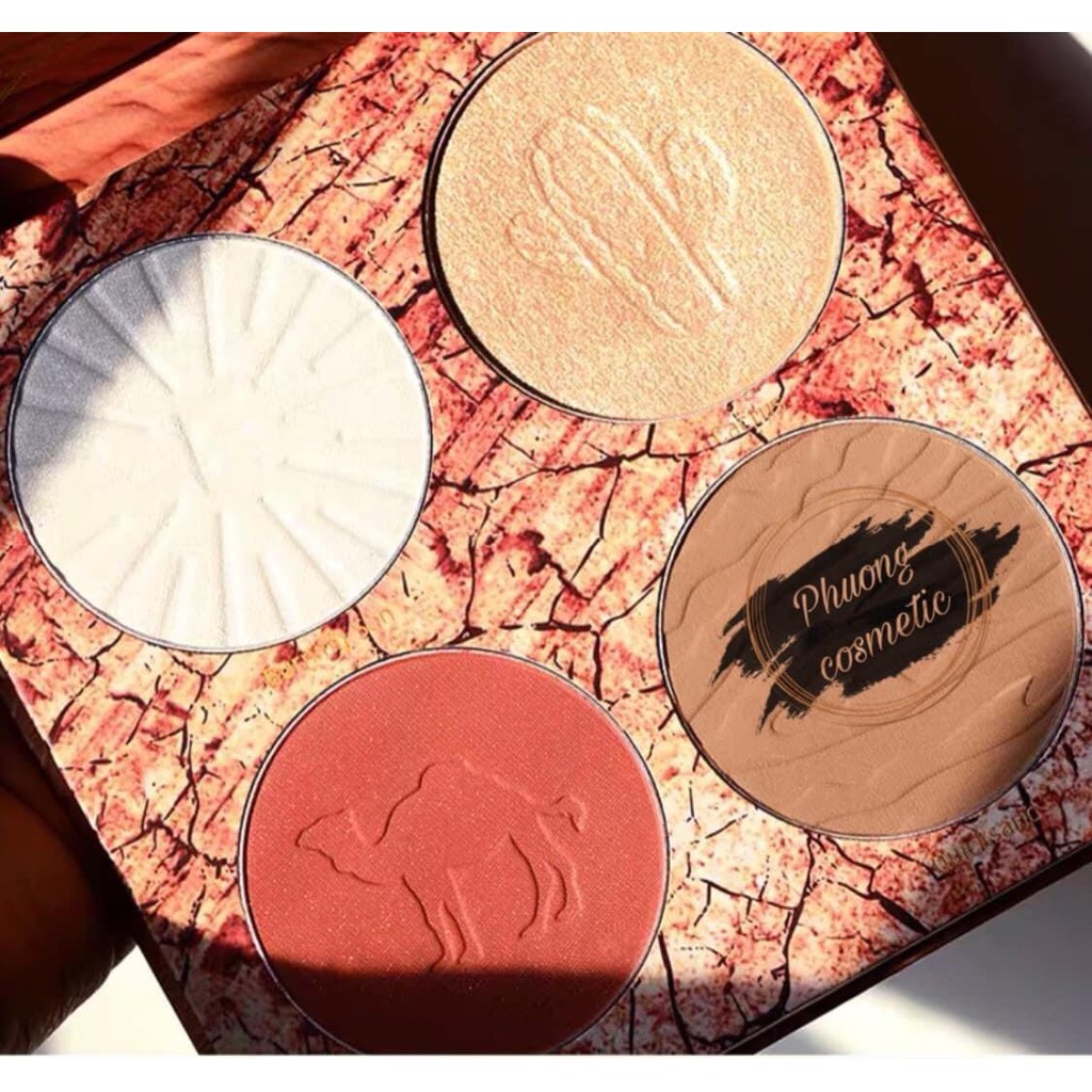 SWEET MINT – Bảng phấn má tạo khối highlight bắt sáng bronzer 4 ô màu Desert Dust Contour Palette