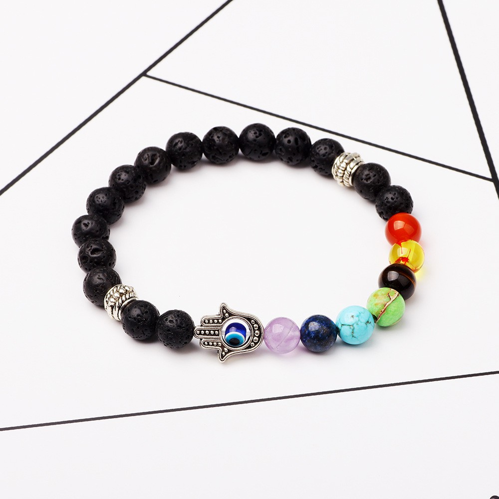 Vòng Tay Chuỗi Hạt Đá Núi Lửa Nhiều Màu | BigBuy360 - bigbuy360.vn