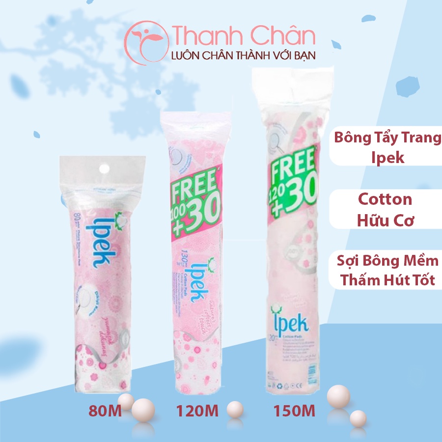 Bông tẩy trang Ipek Cotton 80m/130m/150m