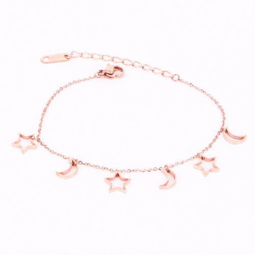 Lắc Tay Trăng Sao Titan Ko Đen TT 2234