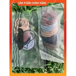 Set 100 dây thun cột tóc siêu dai mix 5 màu