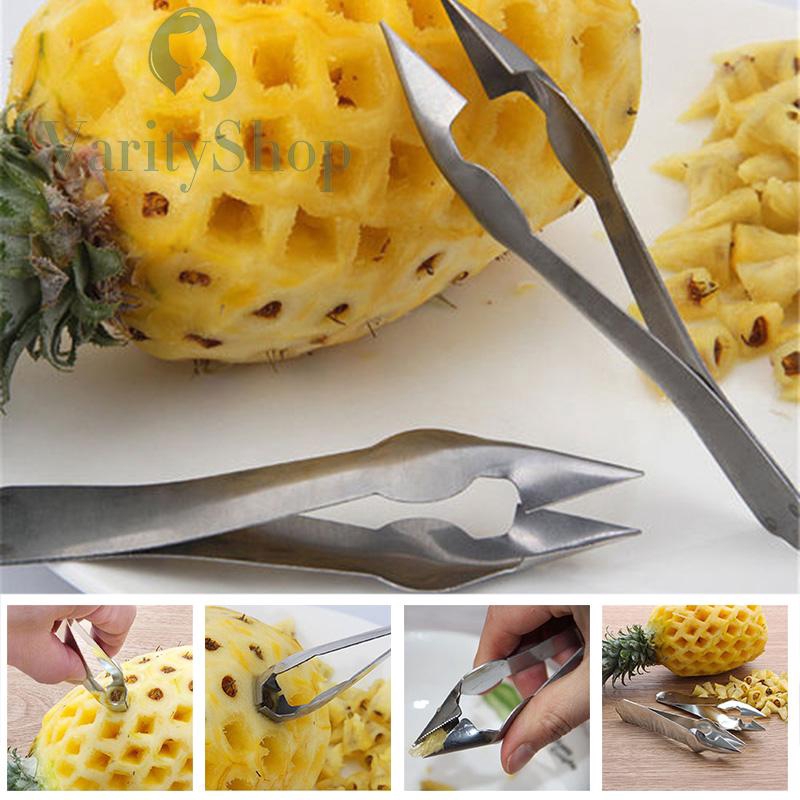 Kẹp gắp mắt dứa cầm tay bằng thép không gỉ tiện dụng