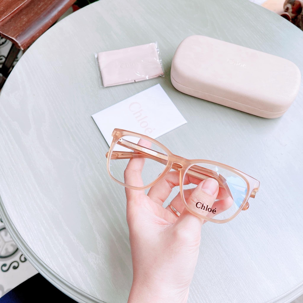 Gọng cận nữ Chloe viền màu vàng Honey CE2740