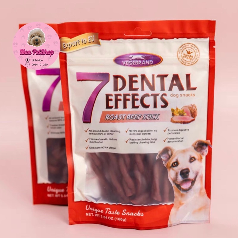 Thanh xương gặm 7dental gói 160gr