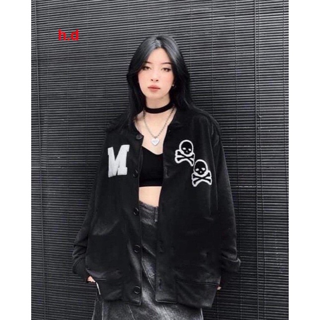 Áo khoác cadigan đầu lâu HD12