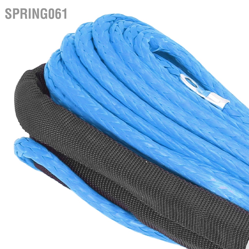 [Hàng Sẵn] Dây Cáp Tời Sợi Tổng Hợp 4.8Mm X 15M 5500lbs Chống Nước Cho ATV UTV Trailer【Spring061】