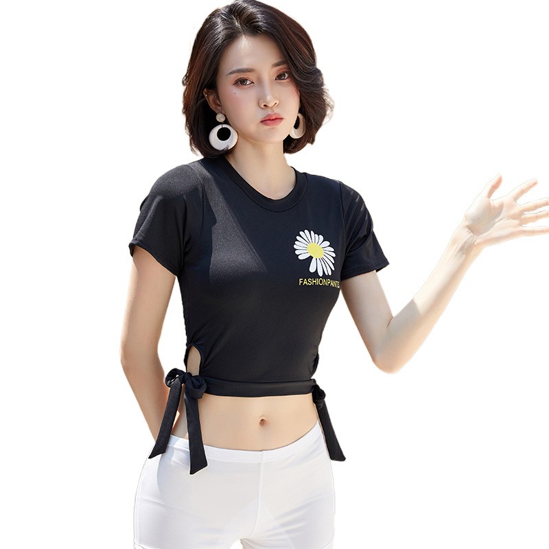 Bikini bộ đồ bơi nữ 3 mảnh  họa tiết hoa cúc - Bộ đồ bơi đi biển loại dấu bụng