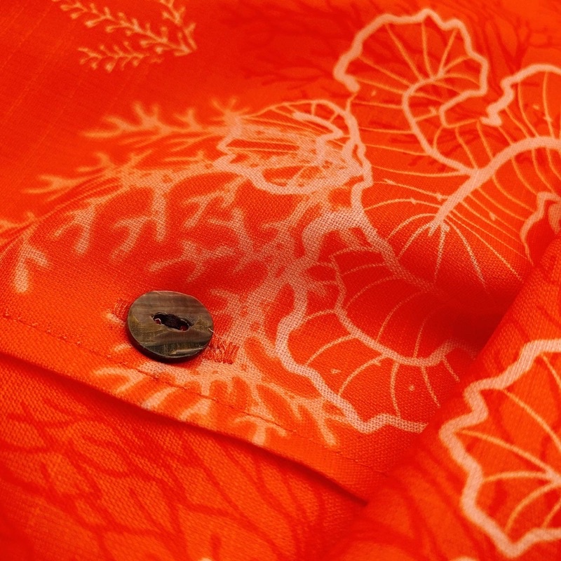 CHINLIKE-ORANGE CORAL SHIRT-Áo sơmi Hè
