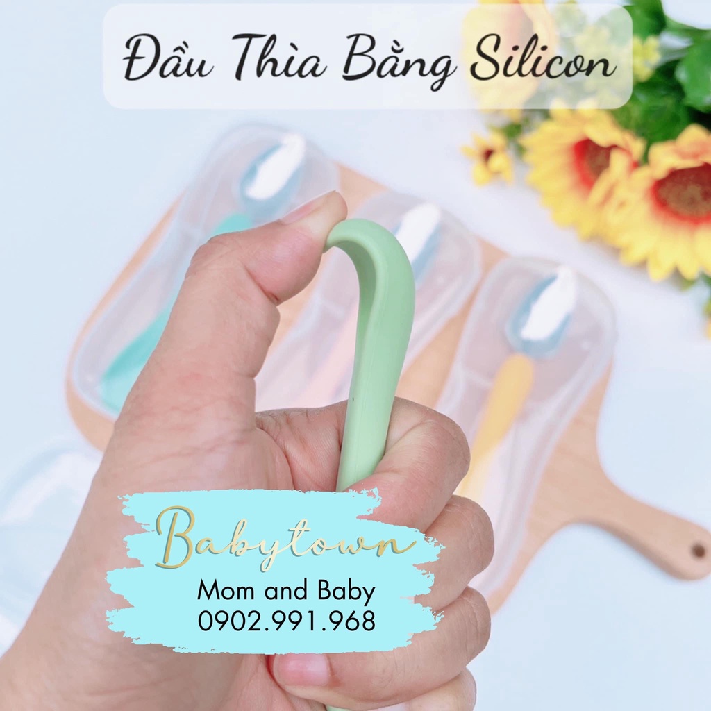 Thìa / Muỗng nạo hoa quả 2 đầu tiện lợi dành cho bé (có hộp đựng sạch sẽ)