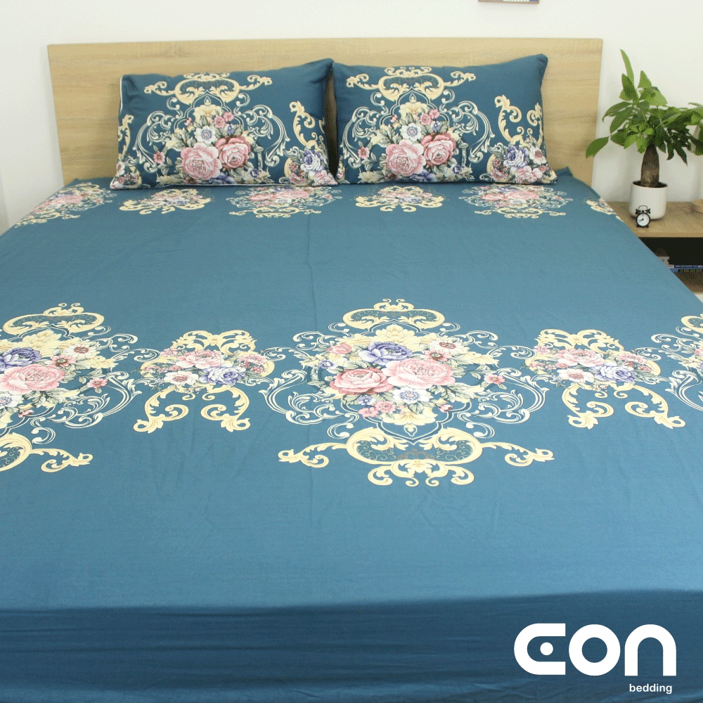 Ga giường Cotton 100% 1m6x2m 1m8x2m Conbee, ga trải giường bo drap giường ra giường vải thoáng mát, không xù lông