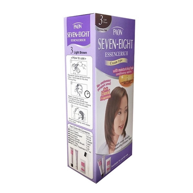 THUỐC NHUỘM TÓC PHỦ BẠC DƯỠNG CHẤT PAON SEVEN EIGHT HƯƠNG HOA ESSENCE RICH THÁI LAN 100GR