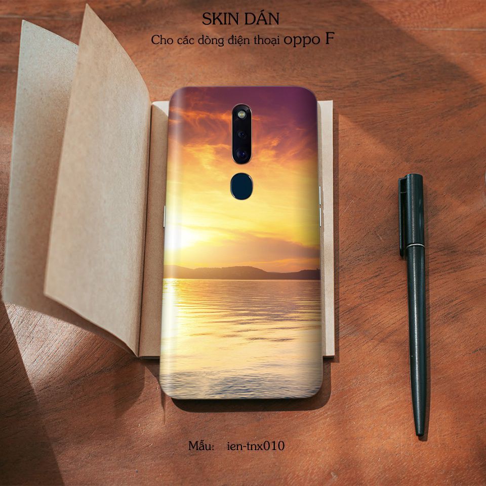 Miếng dán skin cho các dòng điện thoại Oppo F7 - F9 - F11 - F1Pro - F1s in hình đa dạng theo yêu cầu