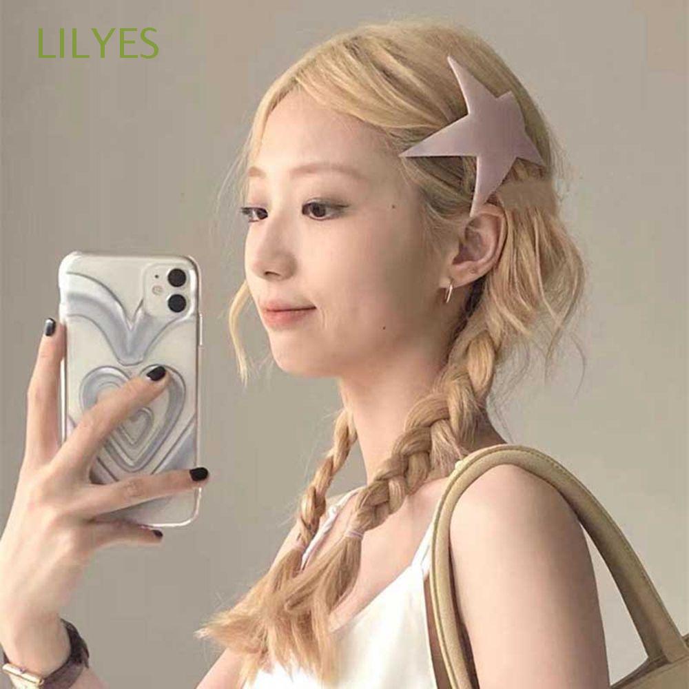 Kẹp Tóc Y2K Hình Ngôi Sao Phong Cách Hàn Quốc Ngọt Ngào