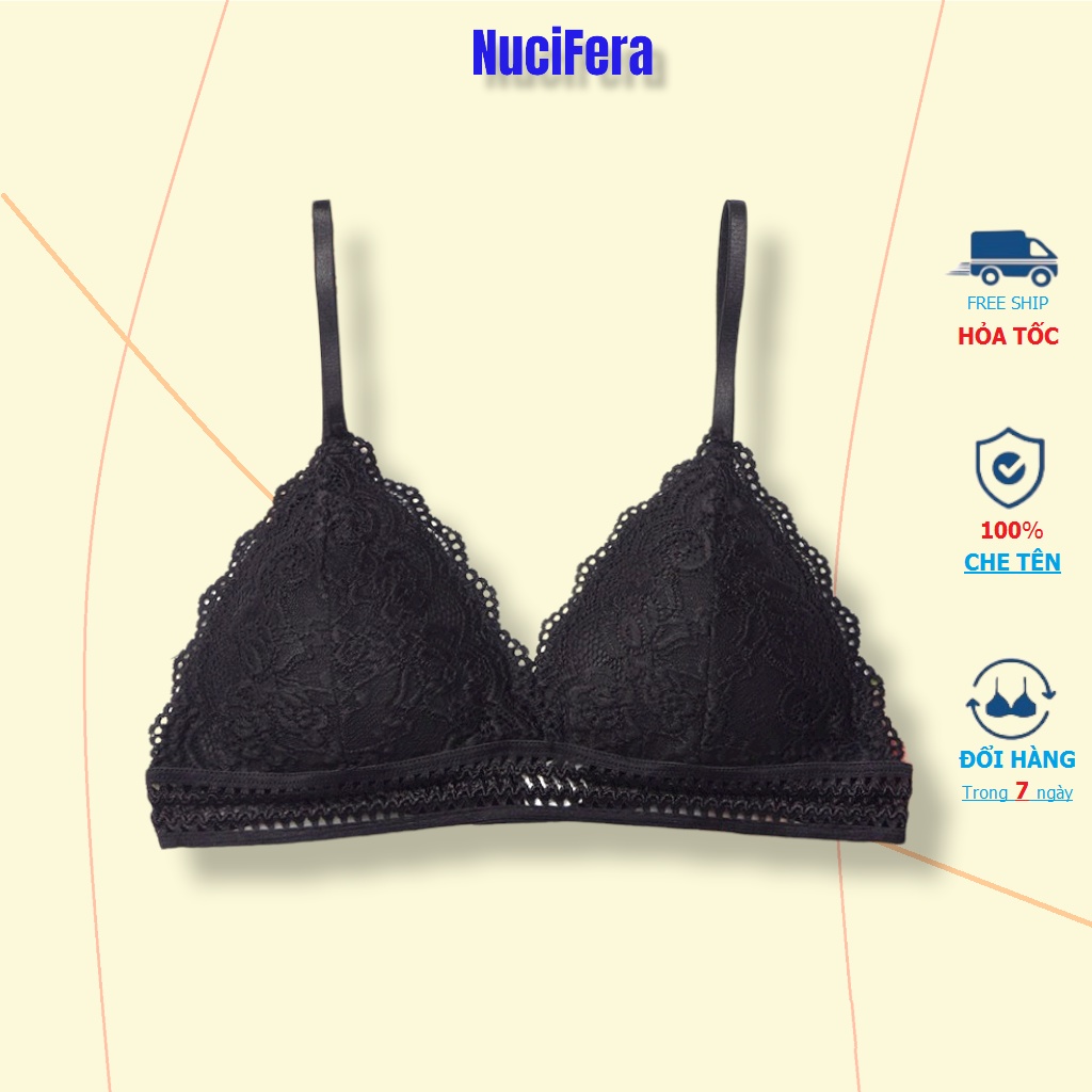 Áo lót ren bralette có mút NuciFera 7311